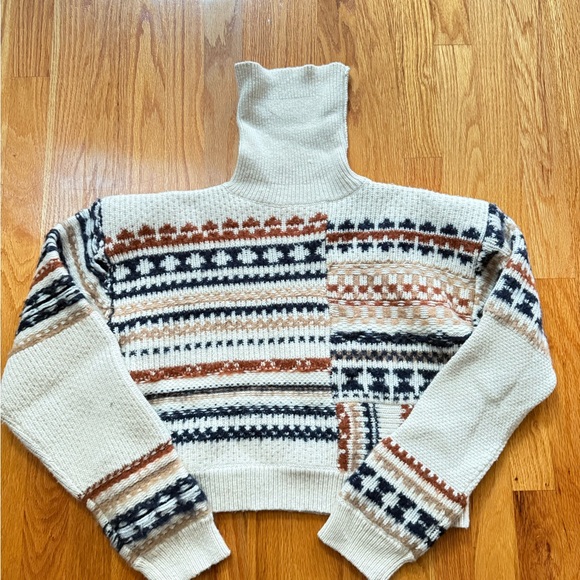A.L.C. Multicolor Patterned Crew Neck Sweater $129 - Picture 4 of 4